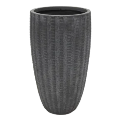Bloempot Arkansas High Vase - D56 X H100cm - Donkergrijs