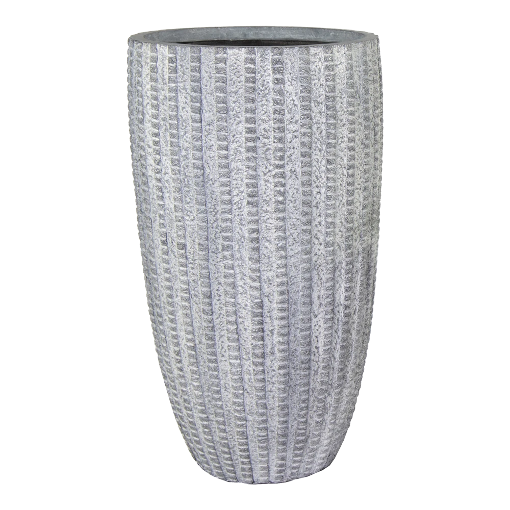 Bloempot Arkansas High Vase Washed - D34 X H66cm - Lichtgrijs