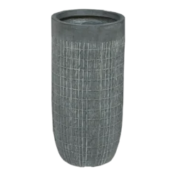 Bloempot Bryan Hoog - D24 X H49cm - Grijs