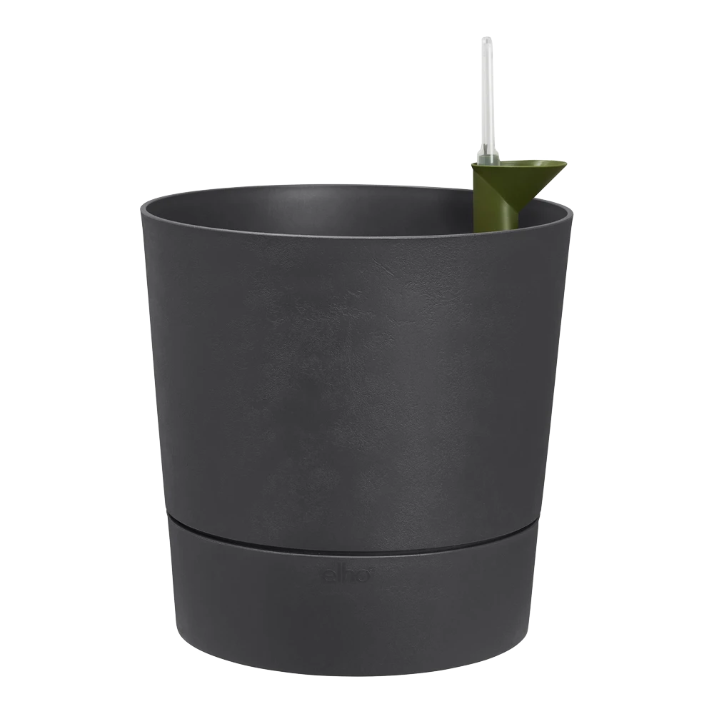 Bloempot Elho Greensense Aqua Care Rond - D35 X H34cm - Houtskoolgrijs - Afbeelding 2