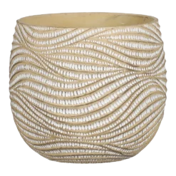Bloempot Hendrick - D23,5 X H20cm - Creme