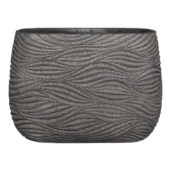 Bloempot Hendrick Ovaal - L42 X B20 X H30cm - Bruin