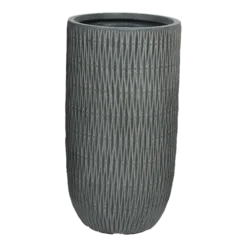 Bloempot James Hoog - D34 X H63,5cm - Grijs