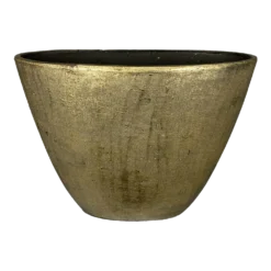 Bloempot Kos Ovaal - L33 X B14 X H27cm - Goud