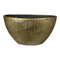 Bloempot Kos Ovaal - L55 X B23 X H29cm - Goud