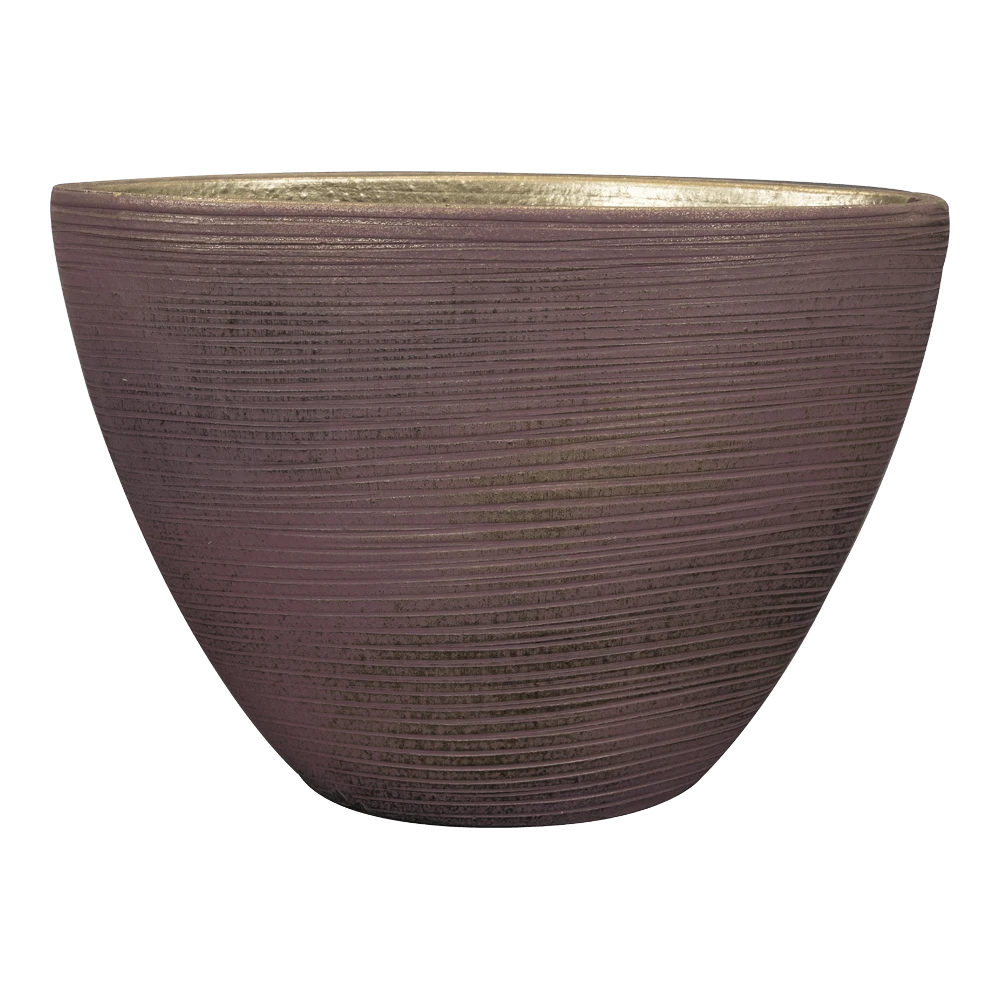 Bloempot Lydia Ovaal - L33 X B16 X H25cm - Shiny Purple