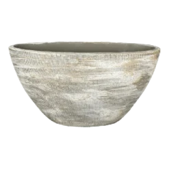 Bloempot Miami Ovaal - L41 X D19 X H22cm - Grijs
