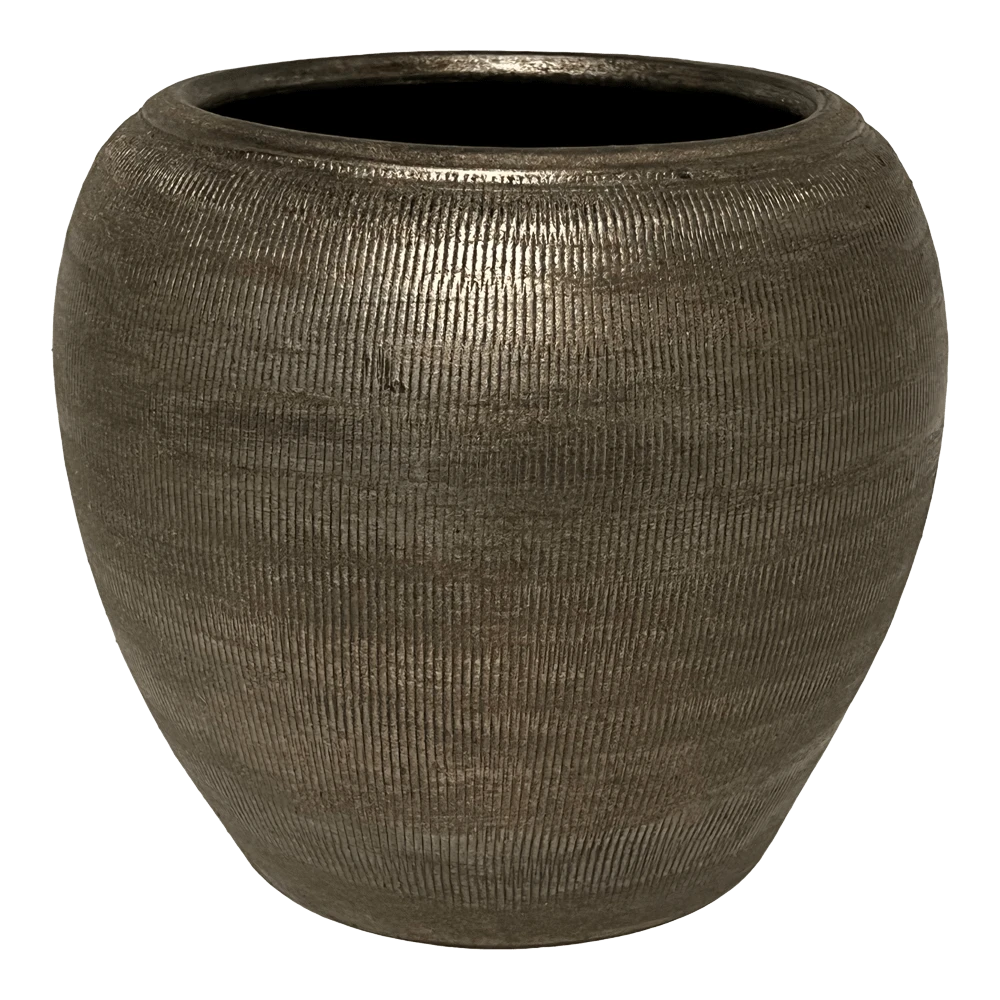 Bloempot Phoenix - D24 X H22cm - Zilver