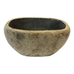 Bloempot Shanon Ovaal - L28 X B18 X H14cm - Cream