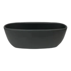Bloempot Shanon Ovaal - L45 X B18 X H16cm - Mat Zwart