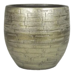 Bloempot Steef - D37 X H36cm - Industrieel Goud