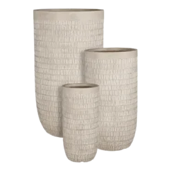 Bloempot Tallinn - D24 X H48,5cm - Taupe