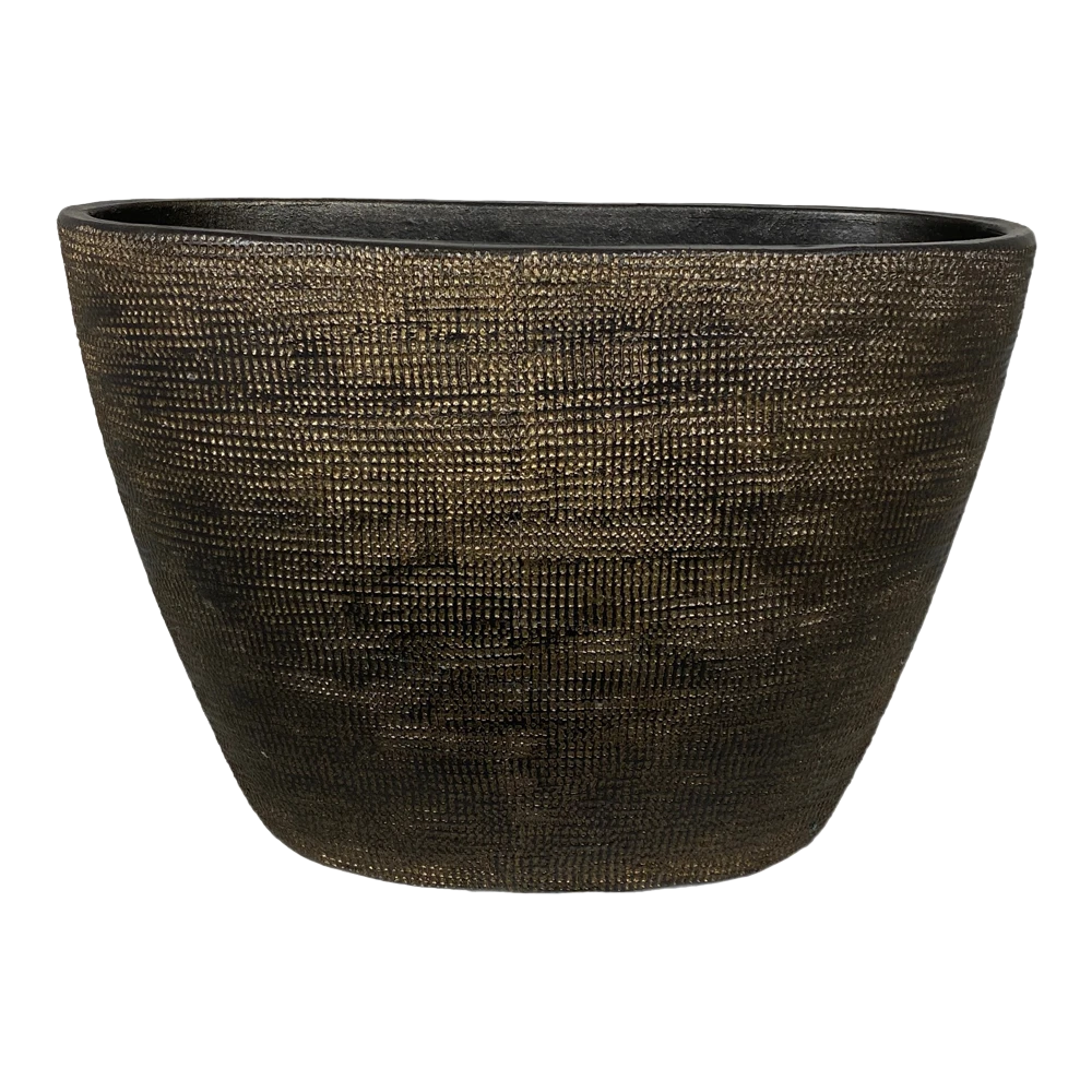 Bloempot Tokio Ovaal - L52 X B17 X H37cm - Goud