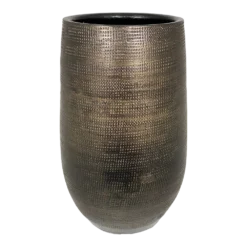 Bloempot Tokio Hoog - D22 X H40cm - Goud
