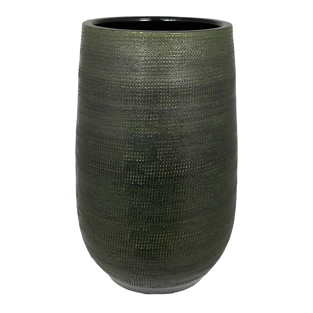 Bloempot Tokio Hoog - D22 X H40cm - Groen