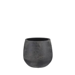 Bloempot Victor - H24 X D25cm - Donker Bruin