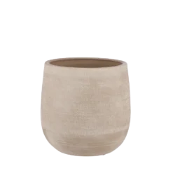 Bloempot Victor - H33 X D36cm - Beige