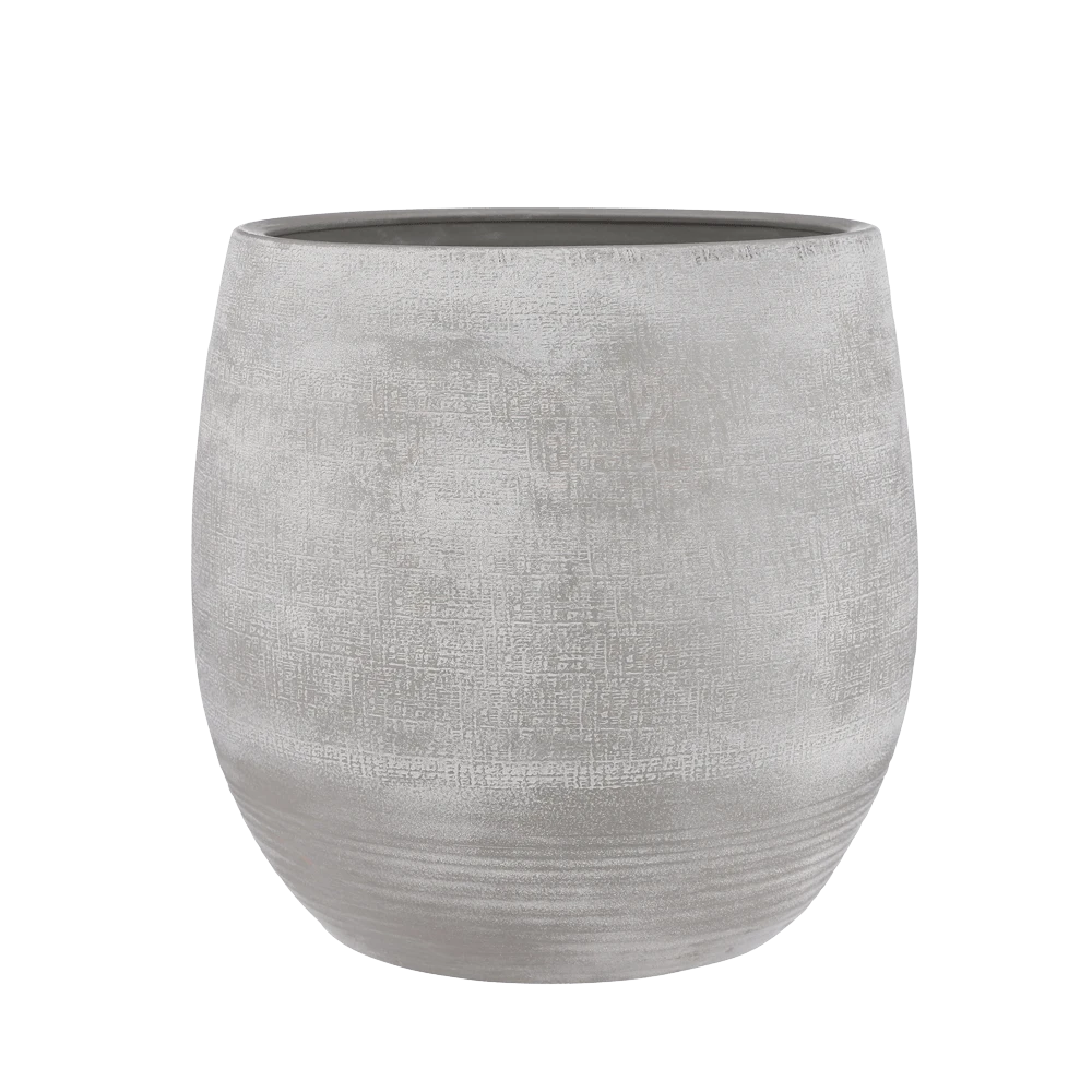 Bloempot Victor - H45 X D49cm - Grijs