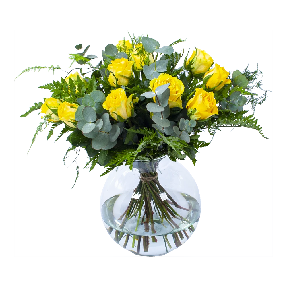 Boeket Rosa Geel Klein