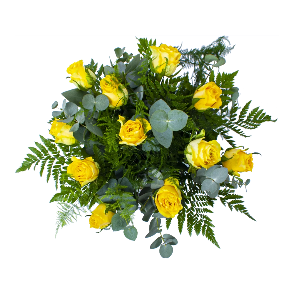 Boeket Rosa Geel Klein - Afbeelding 2