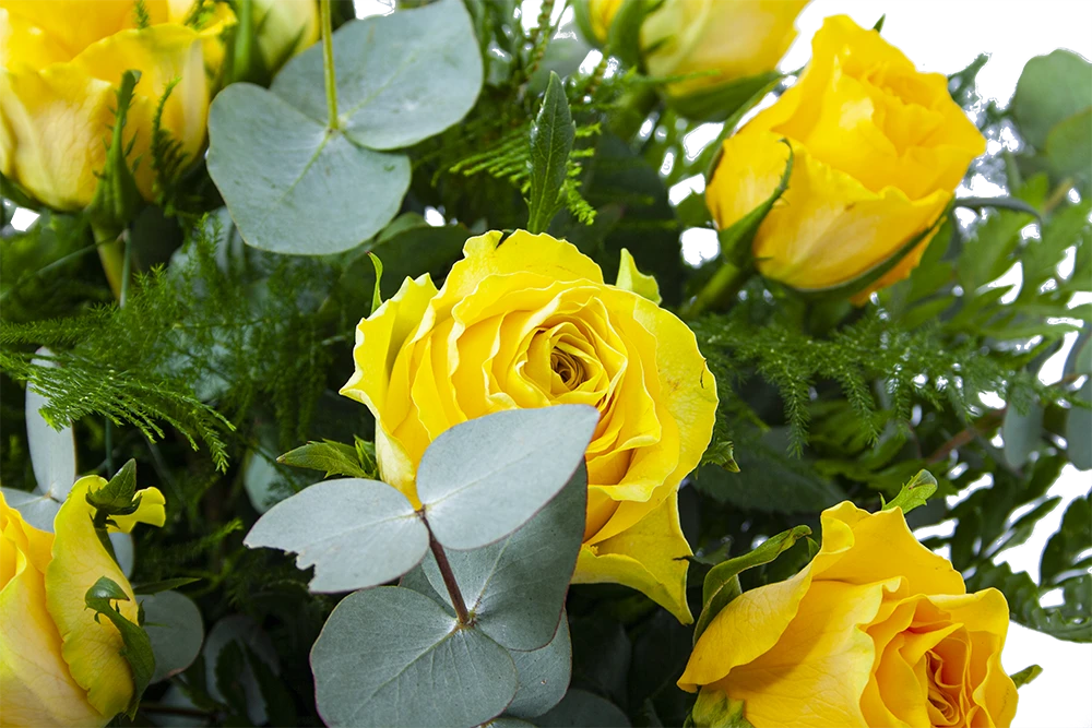 Boeket Rosa Geel Klein - Afbeelding 3