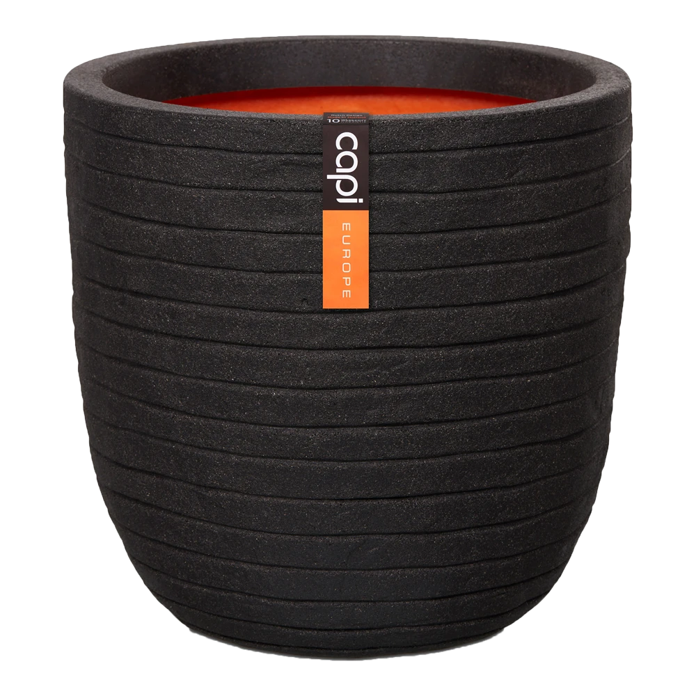 Capi Bloempot Bol Nature Row NL - D54 X H52cm - Zwart