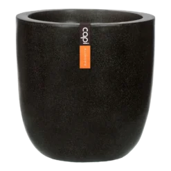 Capi Bloempot Bol Lux Terrazo - D28 X H26cm - Zwart