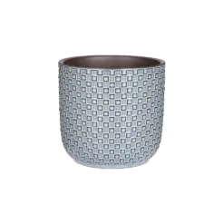 Bloempot Daan - D17 X H16cm - Blauw