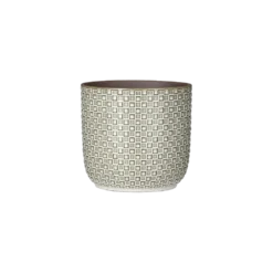 Bloempot Daan - D17 X H16cm - Wit