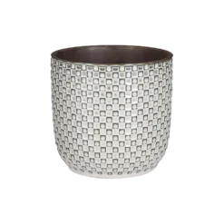 Bloempot Daan - D19 X H17.5cm - Wit