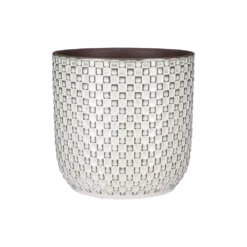 Bloempot Daan - D21.5 X H20.5cm - Wit