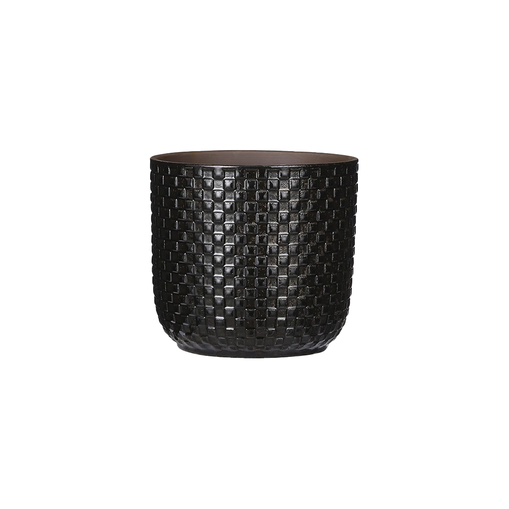 Bloempot Daan - D17 X H16cm - Zwart