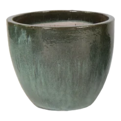 Bloempot Glazed Egg - D38 X H32cm - Groen