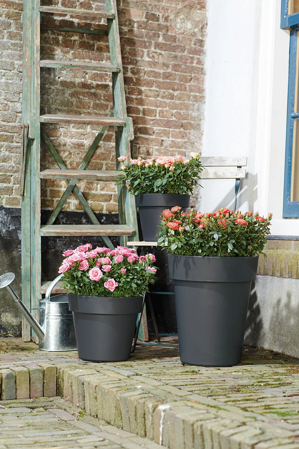 Bloempot Elho Green Basics Top Planter Hoog 35cm - Living Black - Afbeelding 2
