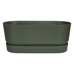 Bloembak Elho Greenville Terrace 60cm - Met Wielen - Bladgroen