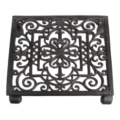 Indoor Gietijzeren Vierkante Plantentrolley L - Esschert's Garden