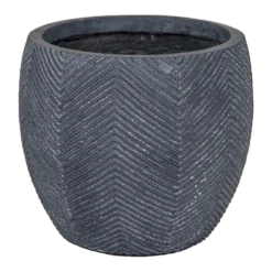 Bloempot Iowa Bullet - D57 X H50.5cm - Donkergrijs