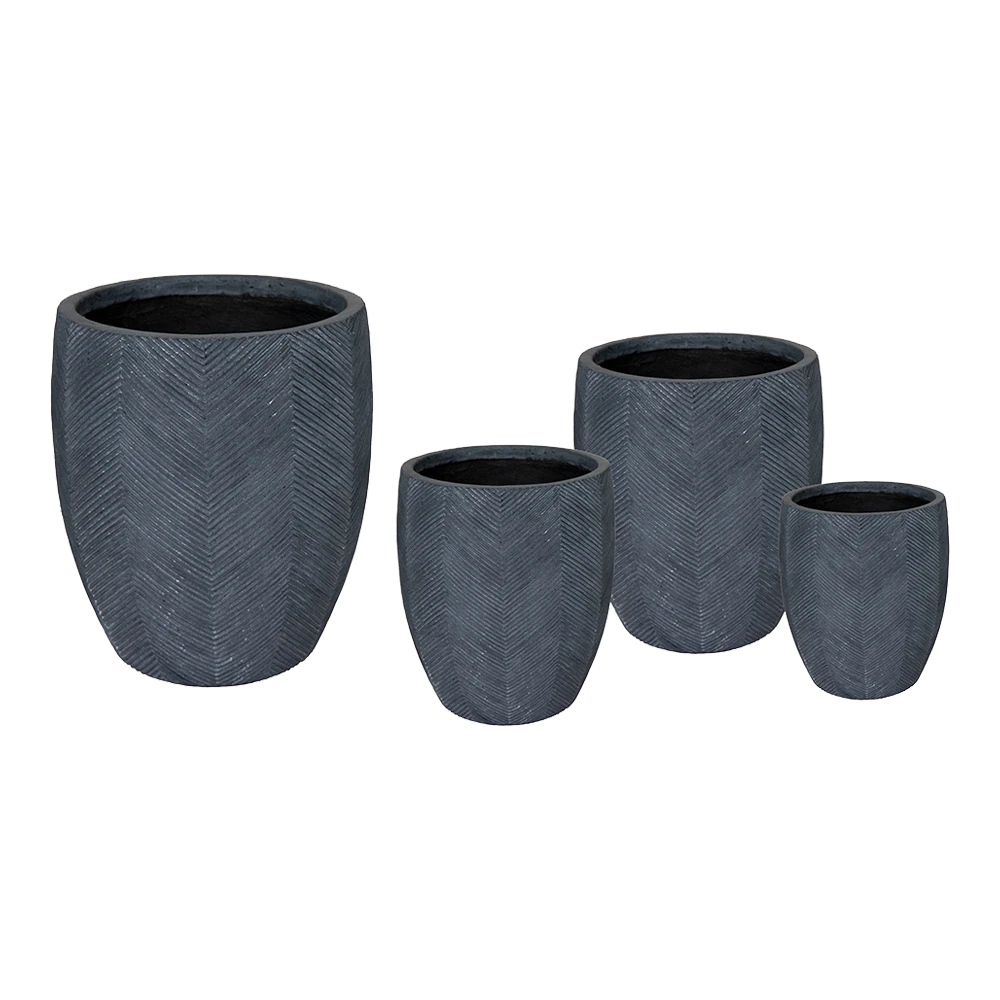 Bloempot Iowa BulletHigh - D57 X H64cm - Donkergrijs - Afbeelding 2