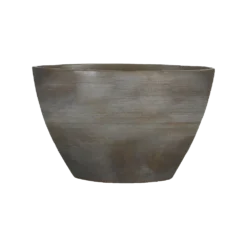 Bloempot Lester Ovaal - L30 X B17 X H19cm - Donkergrijs