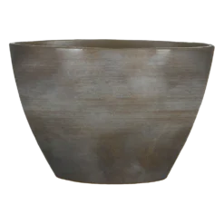 Bloempot Lester Ovaal - L40 X B20 X H27cm - Donkergrijs