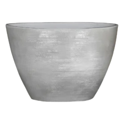 Bloempot Lester Ovaal - L40 X B20 X H27cm - Lichtgrijs