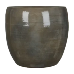 Bloempot Lester - D38 X H35cm - Donkergrijs