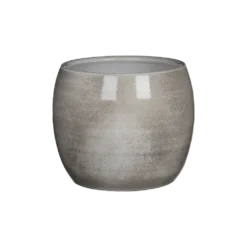 Bloempot Lester - D20 X H18cm - Lichtgrijs