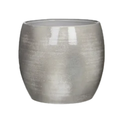 Bloempot Lester - D28 X H26cm - Lichtgrijs