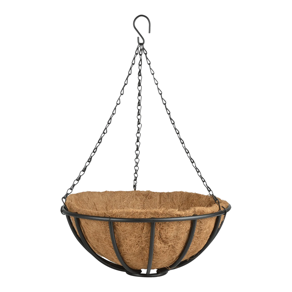 Metalen Hanging Basket 35cm - Incl. Ketting En Kokosinlegvel