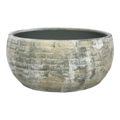 Plantenschaal Steef - D29 X H14cm - Creme Groen