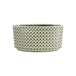 Bloempot Thies Ovaal - L26 X B12 X H13cm - Olijf Groen