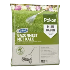 Pokon Gazonmest Met Kalk 8,4kg Voor 125mu00b2 - Gazonmeststof, Gazonkalk