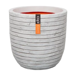 Capi Bloempot Bol Nature Row NL - D43 X H41cm - Ivoor