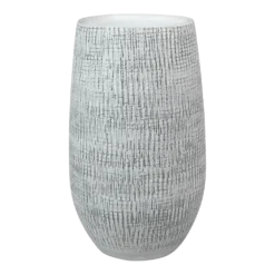 Bloempot Ryan Hoog - D18 X H30cm - White Black